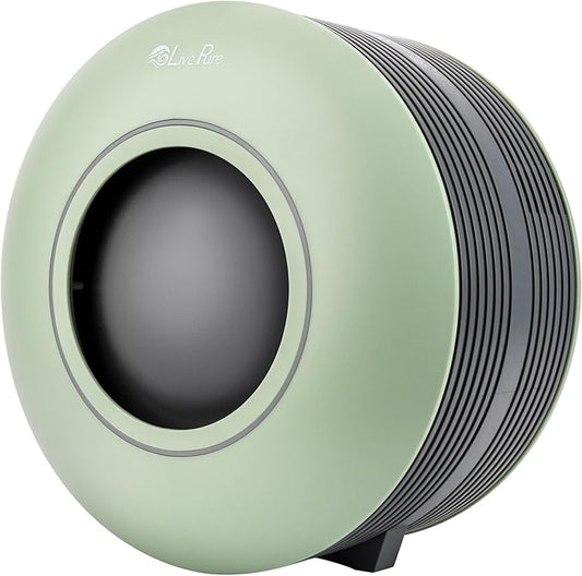 LivePure Capri Series True HEPA Tabletop Air Purifier, Sage