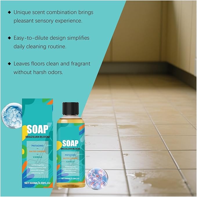 Floor Cleaner Liquid Hardwood Floor Polish Multi Surface Deep Cleaning Solution Laminate Tile Cleaner Scented Mop Soap 100ml
