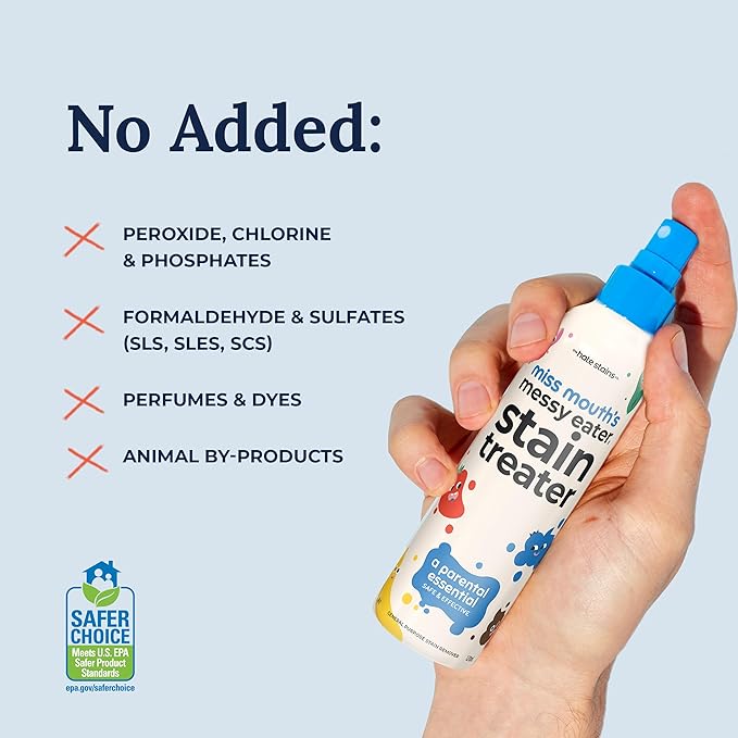 Miss Mouth's Messy Eater Stain Treater - 2 Pack Stain Remover Spray and 16oz Bottle