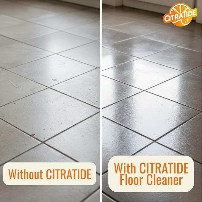 Floor Cleaner – Heavy Duty Plant-Based Cleaning & Conditioning Citrus Formula for Tile, Wood, Laminate & Vinyl – Non-Toxic, Streak-Free, Safe for Kids & Pets (2 Pack)