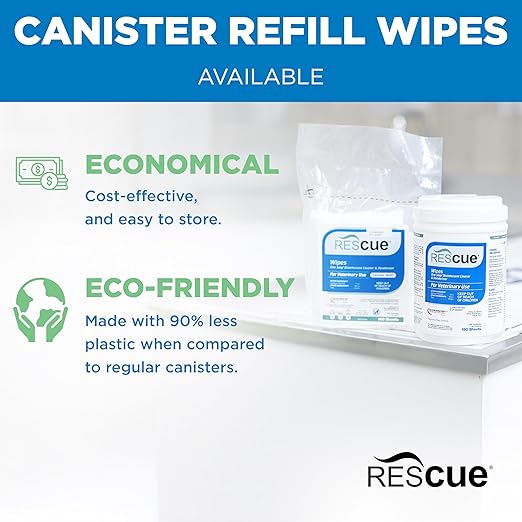 REScue One-Step Wipes Canister, 160 Count (Pack of 4)