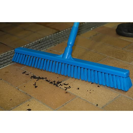 Vikan 70622 Brush,Wall/Floor Scrub,Stiff,19",PP/PBT,Green