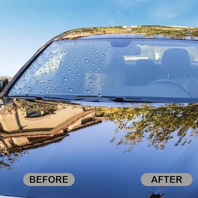 Umex Glass Cleaner - Streak-Free Windshield Cleaner& Glass Emulsion, Removes Tough Grease, Grime, Oil Film, and Water Spots for Car, Home, and Office (2 Pack, 3.38oz Each)