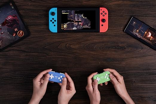 8Bitdo Micro Bluetooth Gamepad Pocket-sized Mini Controller for Switch, Android, and Raspberry Pi, Supports Keyboard Mode (Green)