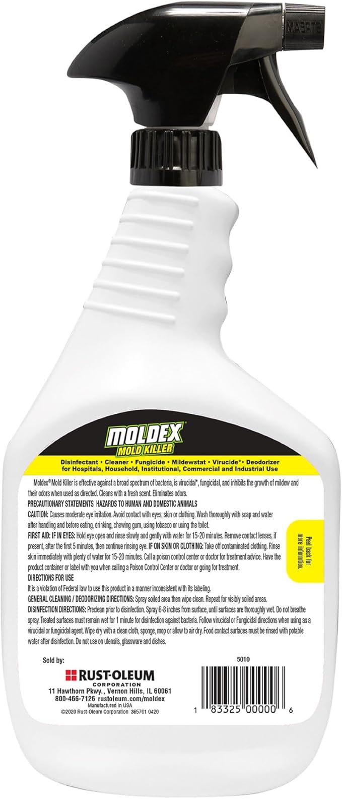 Moldex 5010 Mold Killer Trigger Sprayer, 32 oz