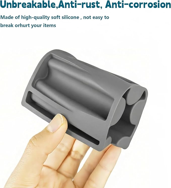 Silicone Soap Dish,Self Draining Soap Holder Perfect for Shower,Bathroom Sink,Kitchen Sink & Travel,Non-Slip Bar Soap Holder Extend Soap Life,Keep Soap Bars Dry & Easy Cleaning Grey-3Pcs