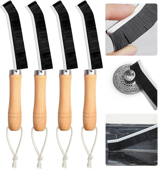 4 Pcs Crevice Cleaning Brush, 2023 New Multifunctional Hard Bristle Crevice Cleaning Brush,Bathroom Gaps Brush, Grouting Cleaning Brush,Crevice Cleaning Tool for Corner Kitchen Window Groove