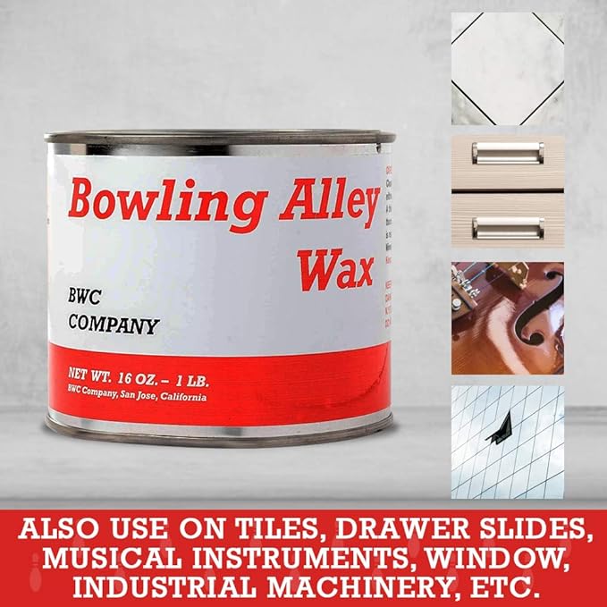 Bowling Alley Wax, Clear Paste, 16 oz. Can - Surface Protection Wax for Polishing & Cleaning