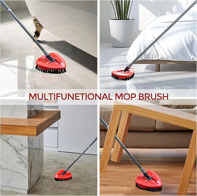 Scrub Brush, 2 Pack Spin Scrub Brush Replacement Head, Stiff Bristle Cleaning Brush for Kitchen Bathroom and Various Hard Surfaces
