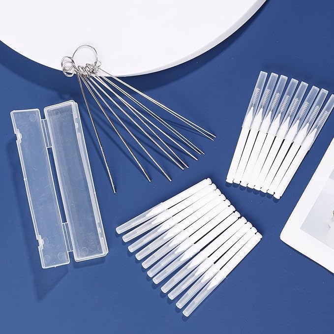30pcs Shower Head Cleaning Brushes, 2 Styles Multifunctional Tiny Brushes Mini Anti-Clogging Cleaner Tools for Small Hole, Gap, Nozzle, Window Slot, Phone, Keyboard