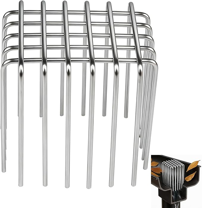 Adjustable Gutter Guard 304 Stainless Steel, Downspout Cover 3.5" L × 2.6" W × 3.9" H - Downspout Filter & Extension Fits 2" x 3" Pipe, Flexible Opening for Leaves Protection & Roof drain Animal Guard