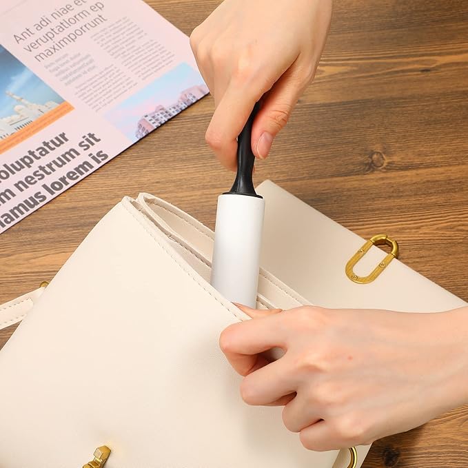 Zhehao 60 Pack Mini Lint Roller Bulk Small Lint Remover Travel Size Portable Brushes Sticky Roller for Clothes Pet Hair Furniture Couch Carpet Car Seats Bedding