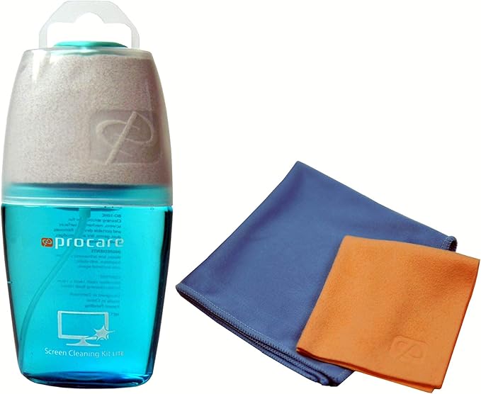 ProcareSelect Screen Cleaner with 3 Premium Microfiber Cloth for LCD & OLED 4K TV, Laptop, PC, Tablet, Mobile Phone - Easy Wipe for Mirror Shine Screen