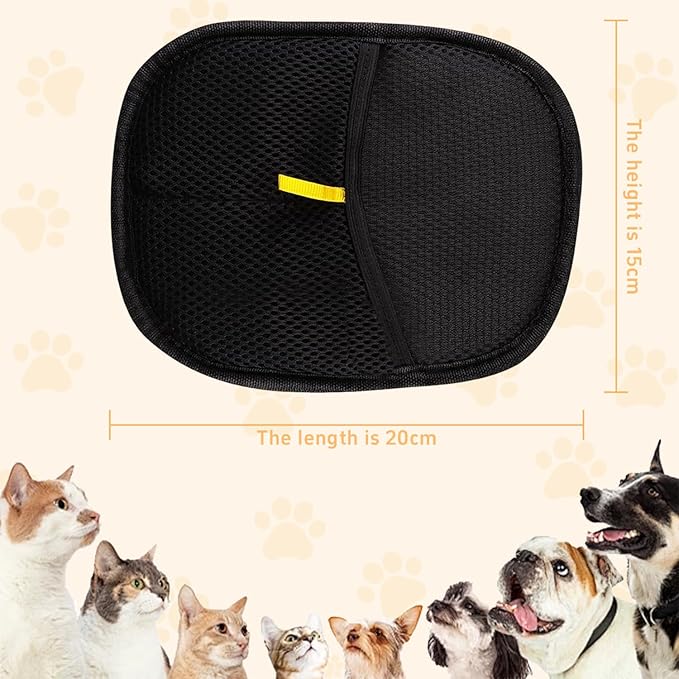 Pet Hair Removal Glove for Cats & Dogs,Newly Upgraded Reusable Electrostatic Pet Hair Glove,Thickened Pet Hair Removal Glove,Reusable Brush Pet Hair Tool (2PCS)