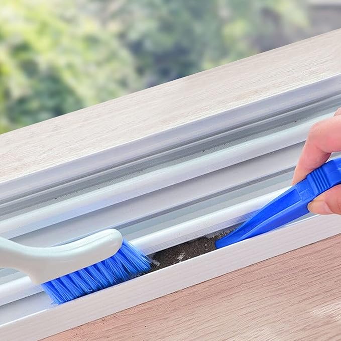 Audoloku 3PCS Crevice Brush Gap Deep Cleaning Brush Small Detail Kitchen Scrub Brush Window Groove Sliding Door Track Home Cleaning Brush