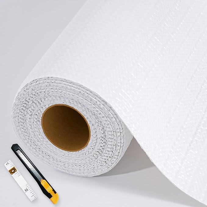 Shelf Liners for Kitchen Cabinets Non-Adhesive, Non-Slip Thickened Shelf Paper Waterproof Washable for Drawer Dresser Pantry Shelve Bathroom Protector Liner