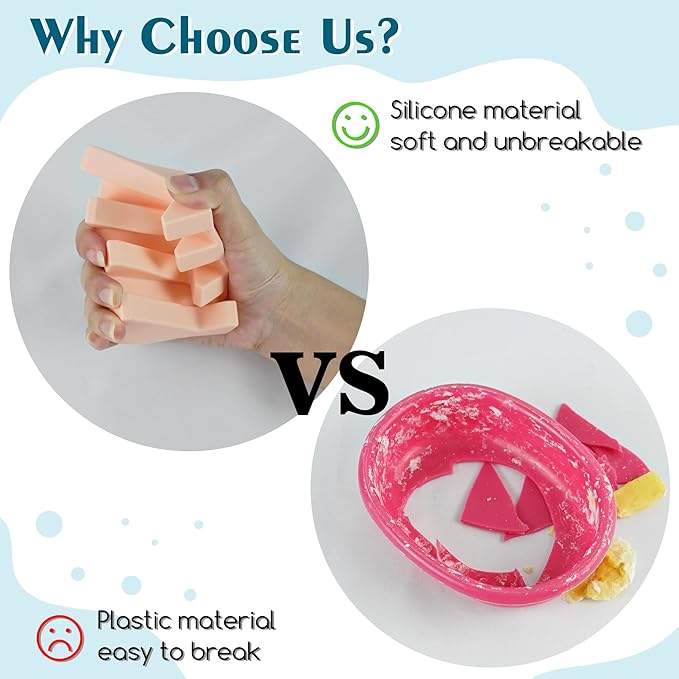 Silicone Soap Dish for Bar Soap Holder for Shower Bathroom Self Draining Waterfall Drying Tray Keep Soap Bars Dry Clean & Easy Cleaning (Grey1, 1)