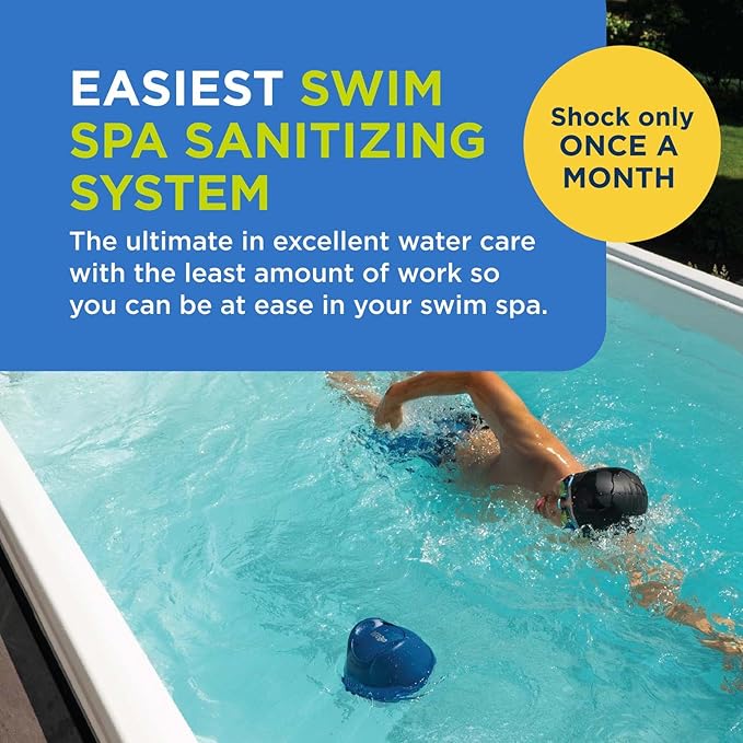 FROG @Ease Replacement SmartChlor Cartridge for use with Swim Spa FROG @Ease Floating System - Swim Spa Sanitizer System Supports Less Chlorine Use - 1 Pack