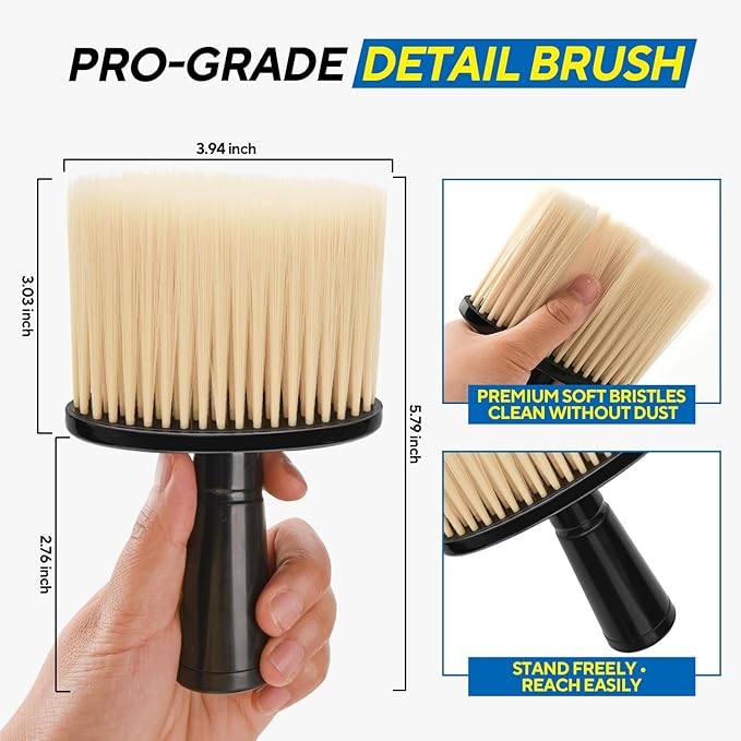 3PCS Ultra Soft Detailing Brush, Car Detail Brush (1PCS-B)
