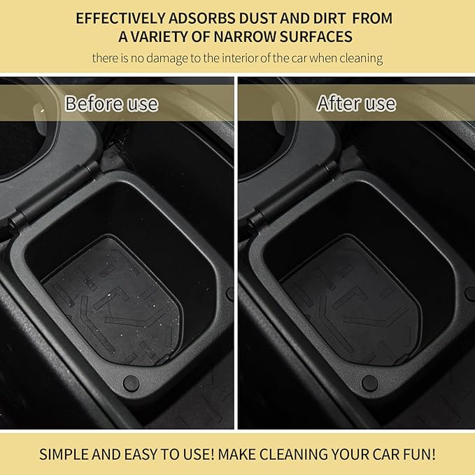 Car Cleaning Gel, Eco-Friendly & Biodegradable Detailing Putty for Car Interior, Reusable Slime for Vents, Keyboard Cleaner, Dust Cleaning Goop, Auto Accessories, Lemon Scented, 5.6 Oz