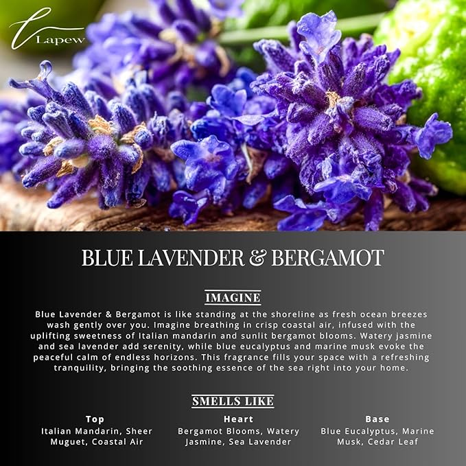 Luxury Floor Cleaner, Scented Mop Soap Concentrate | Hard Floor Cleaner for Tile, Vinyl, Laminate, LVP & Sealed Hardwood | Low-Foam, Streak-Free | 36 oz | Blue Lavender & Bergamot