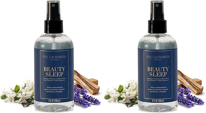 The Laundress Beauty Sleep Fabric-Spray, Wrinkle Release & Pillow Spray, Fabric Refresher, Upholstery and Linen Spray, Tranquil Comforting Inspired Scent, 8 Fl Oz, (Pack of 2)