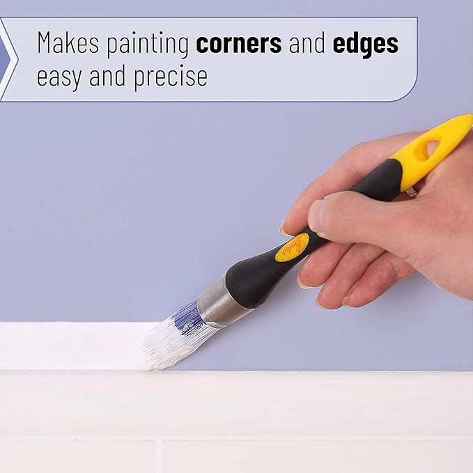 Bates Trim Brush, 0.75 Inch Edge Painting Tool, Trimmer Edger