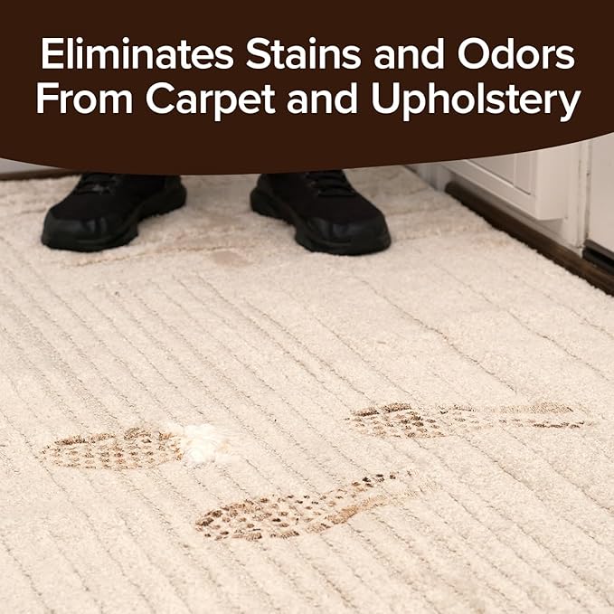 Horsepower Bull Shot Carpet Spot & Stain Remover, AS SEEN ON TV, Made In USA, Just Point & Spray, Stain-Lifting Foam-Action, Pet Stains & Odors, Coffee, Soda, Wine, Grease, New & Old Stains & More