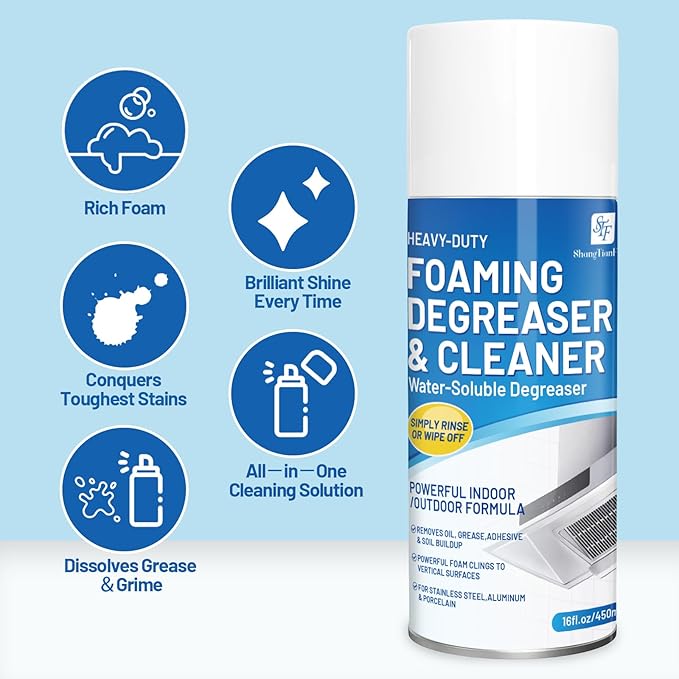 Heavy-Duty Oven/Grill/Microwave oven Cleaner-Removes tough baking grease and food spills from the surface safely 17 FL Oz