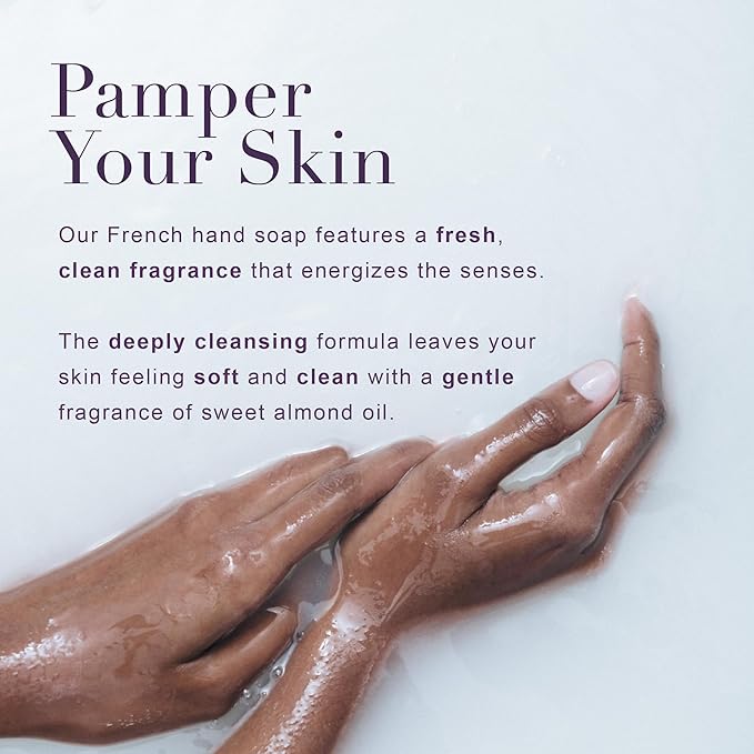 A LA MAISON French Liquid Hand Soap, Rosemary Mint - Natural Hand Wash Made with Essential Oils - Biodegradable, Plant-Based, Vegan, Cruelty-Free, Alcohol & Paraben Free (33.8 oz, 2 Pack)