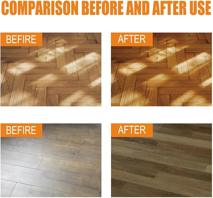 Multi-purpose Floor Cleaner, Powerful Decontamination Floor Cleaner, Laminate Floor Cleaners Concentrate Wood Floor Cleaning Polishing Brightening for Tile and Wood Floors (1 Set)