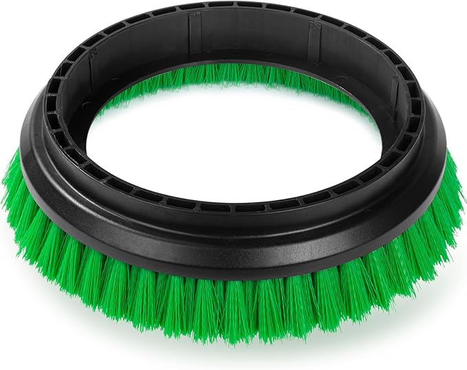 Commercial Scrub Brush for Orbital Floor Scrubber, Compatible with Oreck Orbiter XL ORB550MC, Bissell BGEM9000, 12" Diameter, Light-Duty Brush, Green