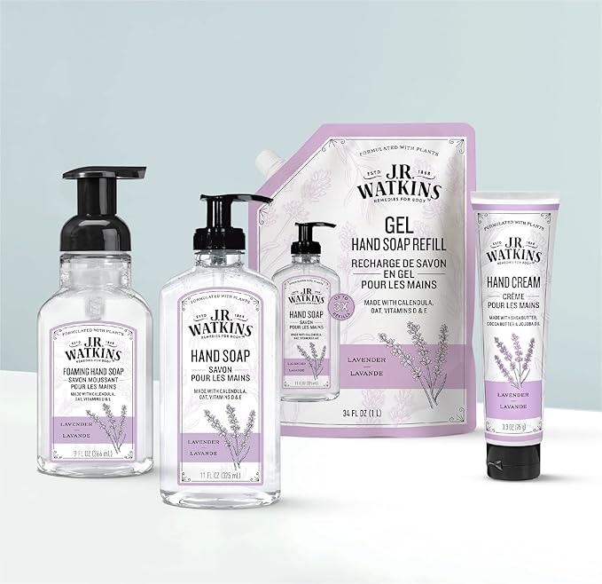 J.R. Watkins Gel Hand Soap, 3 Pack of 11 Fl Oz, Lavender