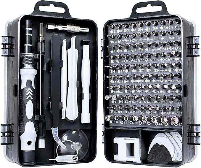 115-in-1 Precision Screwdriver Set - [Super Durable] Professional Magnetic Repair Tool Kit, Mini Screwdrivers for Phone, Computer, Laptop, MacBook, Watch, Eyeglasses, and Electronics (115)