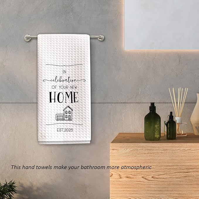 1PC Housewarming Gifts for New House 2025 Kitchen Towels, in Celebration of Your New Home Hand Towels, Ideal Gifts for Homeowners Welcoming Decorative,Sweet Home