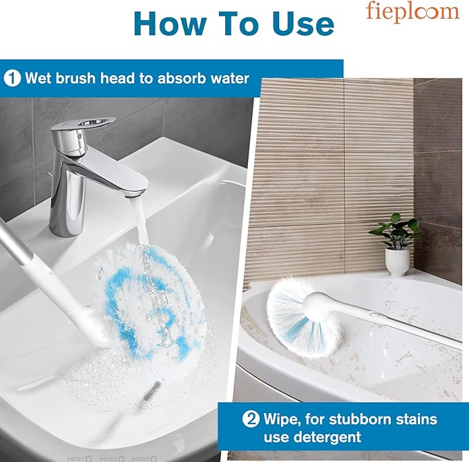 Tub Tile Scrubber Brush with 48" Long Handle, 2026 Version 1 Pc Non-Scratch Soft Tub Mop, All-in-One Adjustable Bathroom Brush for Bathtub, Shower, Sink, Faucet, and Wall Tile（1）