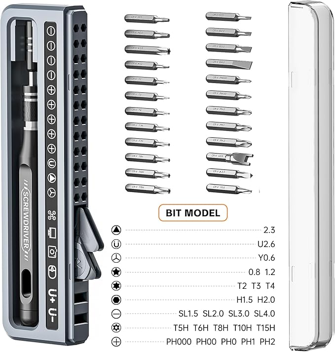 Electronics Precision Screwdriver Sets 32-Piece Magnetic Repair Tool Kit for iPhone, MacBook, Computer, Laptop, PC, Tablet, PS4, Xbox, Nintendo, Game Console