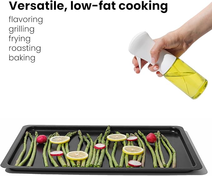Mistifi Eco-Friendly Oil Sprayer – Durable Glass Bottle for Cooking, BBQ, and Grilling Mist Spray Bottle for Air Fryer, Olive Oil, Avocado Oil, Healthy Nonstick Frying(PS631)