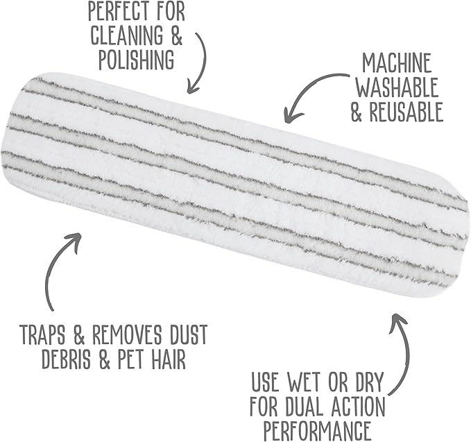 Quick Shine Ultimate Gold Clean + Polish Mop Kit | All-in-One 9 Pc Kit w/Interchangeable Attachments | No Batteries Needed | Pro Cleaning System for All Floor Types | 2-in-1 Mop