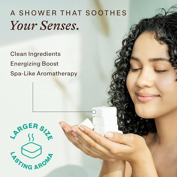 Shower Steamers Aromatherapy - USA Made with Natural Ingredients & Eucalyptus Essential Oil, Valentines Day Gifts for Her & Him, Large Shower Bombs, Relaxation Spa & Self Care Gifts for Women & Men