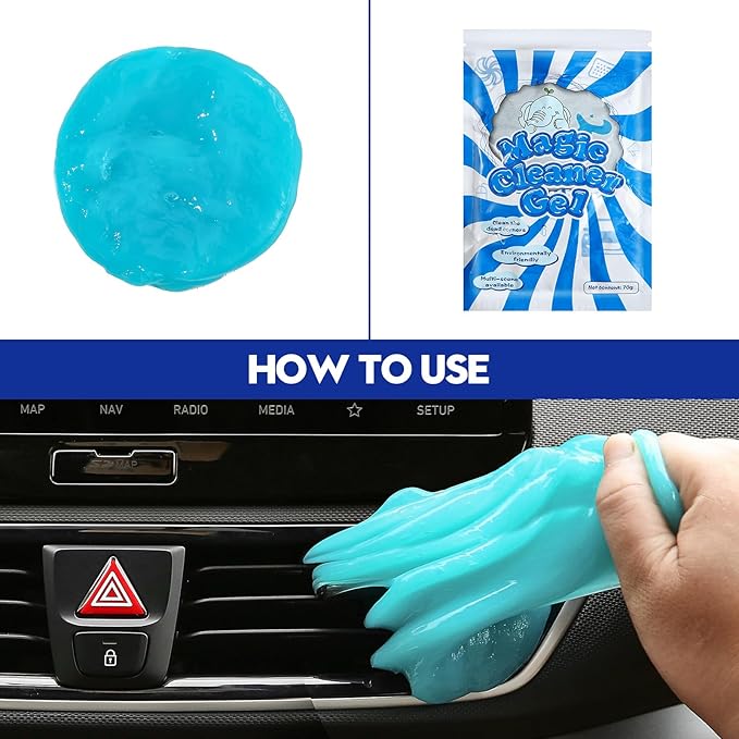 23Pcs Car Detailing Kit, Car Detailing Brush Set, Car Wash Cleaning Kit, Car Detailing Brushes, Professional Car Care Kit for Interior Exterior Wheels, Blue