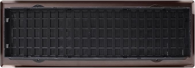 Decor Grates AJH414-RB Oriental Floor Register, 4x14 Inches, Rubbed Bronze Finish