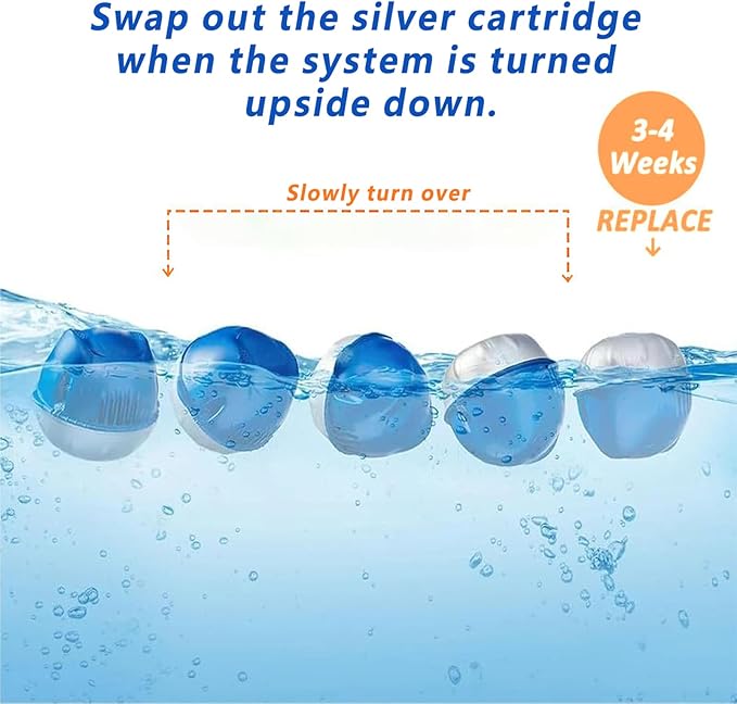 3 Pack Hot Tub Chlorine Cartridges Replacement for Frog Ease Floating System,Each Cartridge Lasts 3 to 4 Weeks，Perfect for Hot Tubs 200 gallons to 600 gallons