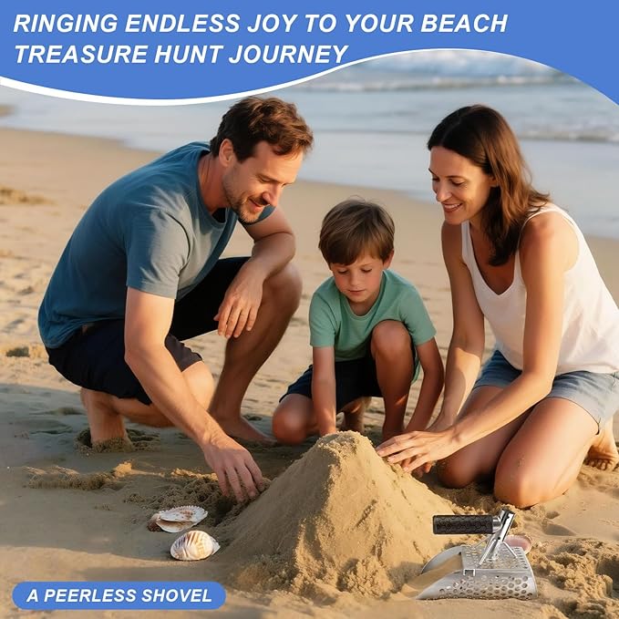 Metal Detector Accessories Digging Tools，Beach Sand Scoop with Long Carbon Fiber Handle，Metal Detecting Digging Tools，Metal Detecting Shovel，Sand Shovel Metal Detecting (03style)