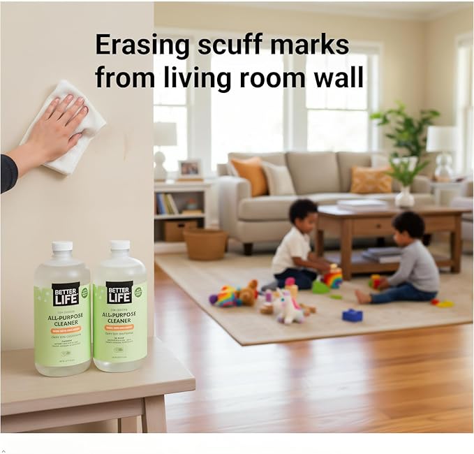 Better Life All Purpose Cleaner - Multipurpose Home and Kitchen Cleaning Spray for Glass, Countertops, Appliances, Upholstery & More - Multi-surface Spray Cleaner - 24oz (Pack of 2) Clary Sage/Citrus