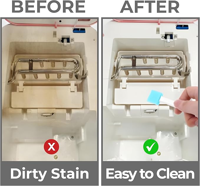 10 PCS Ice Machine Cleaner Brush Sets - Ice Maker Cleaning Tools - 2 PCS Straw Cleaner Brush & Machine Cleaner, 8 PCS Crevice Tools, Essential Kit for Maintenance & Dry Ice Cleaning