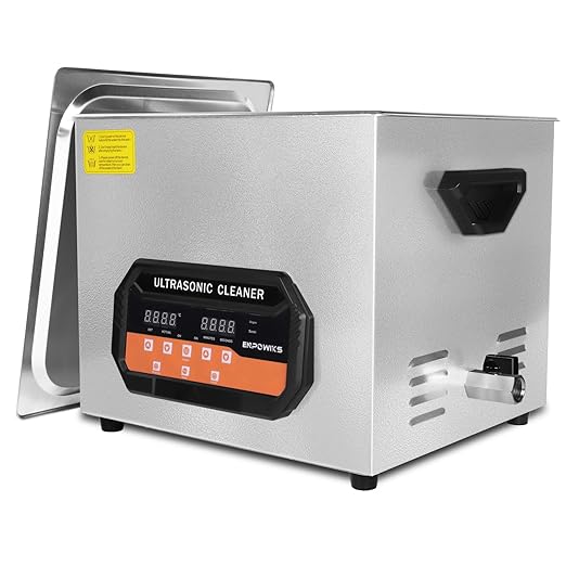 Ultrasonic Cleaner 16L 360W Digital Ultrasonic Cleaning Machine with Upgraded Degassing & Gentle Mode, 40kHz, with Heater & Timer for Tools, Jewelry, Watches, Glasses, Dentures, Small Parts