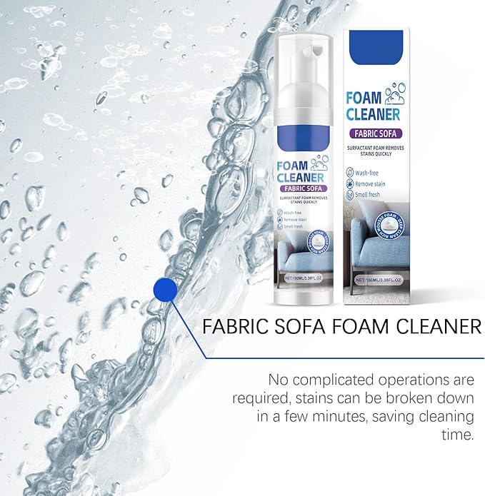 Couch Cleaner For Fabric, Powerful Stain Remover Spray, Professional Sofa Cleaner, Laundry Stain Removers, Household Supplies for Kitchen Car Patio Carpet Upholstery Leather RV