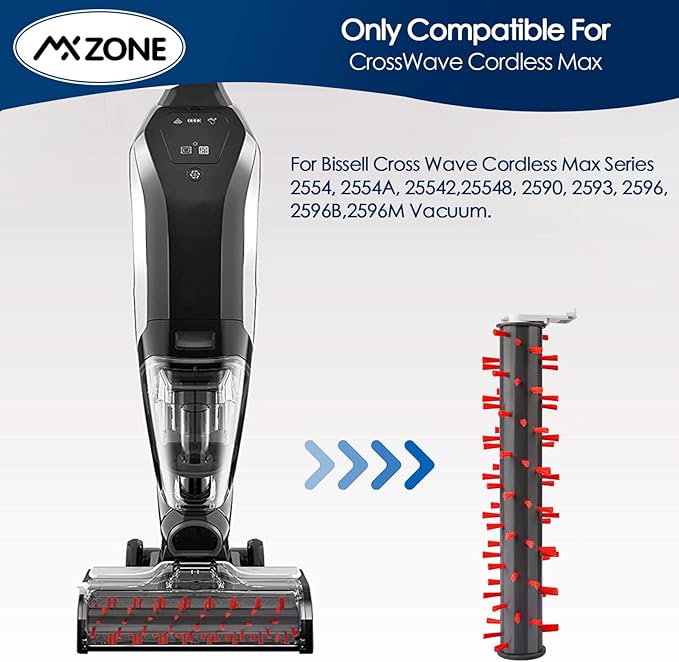 2786 Carpet Brush Roll Replacement parts for Bissell CrossWave Cordless MAX Seriess 2554, 2590, 2593, 2596, for HydroSteam 35151 3515 35152 3513 3518, Area Rug Brush 1 Pack