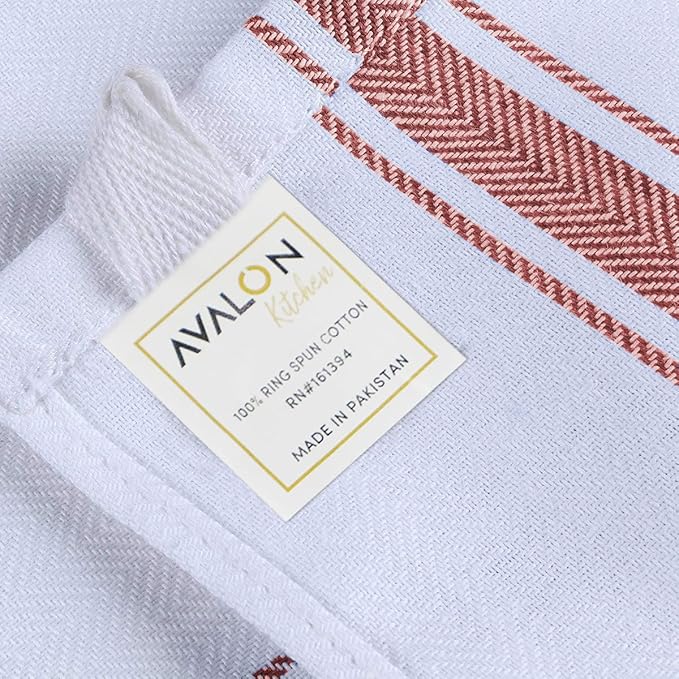 Dish Towels Set (Value Pack of 15) Size 15x25 Inch, 100% Cotton Soft & Absorbent Kitchen Towels, Tea Towels, Reusable Cleaning Cloths for Household Cleaning (Multi)